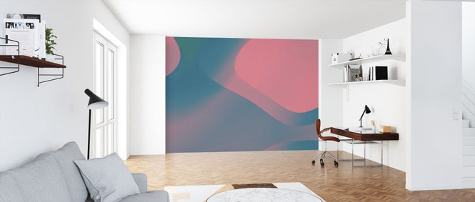 PHOTOWALL / Trendy Coral and Blue (e318194)
