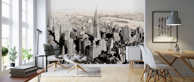 PHOTOWALL / New York City Sketch - Sepia (e320827)