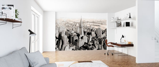 PHOTOWALL / New York City Sketch - Sepia (e320827)