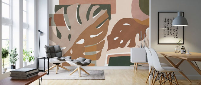 PHOTOWALL / Monstera Amazonica - Peach (e320863)