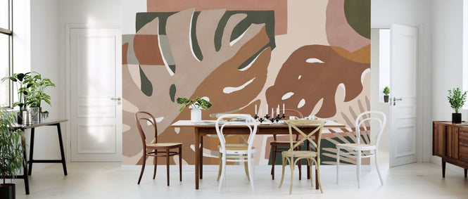 PHOTOWALL / Monstera Amazonica - Peach (e320863)