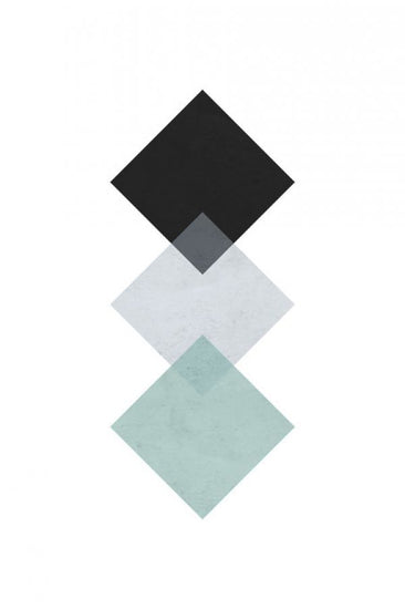 PHOTOWALL / Squares - Aqua (e321195)
