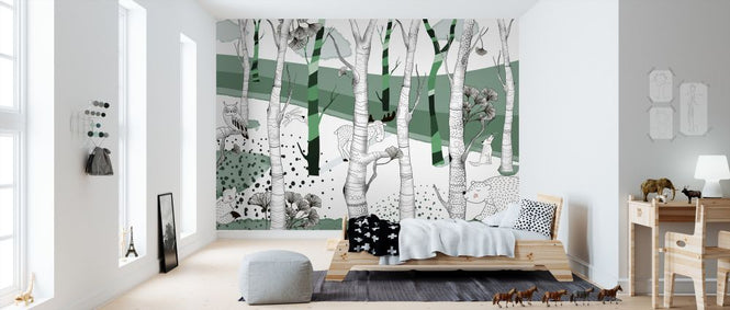 PHOTOWALL / Woodland - Green (e322322)