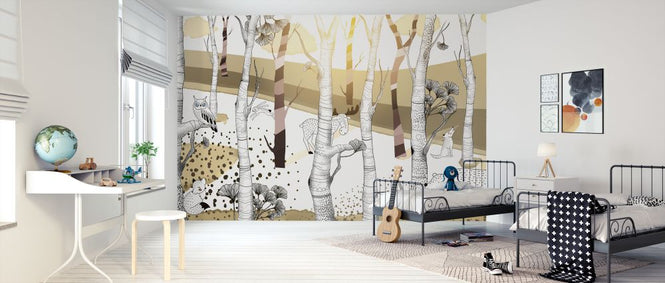 PHOTOWALL / Woodland - Sand (e322328)