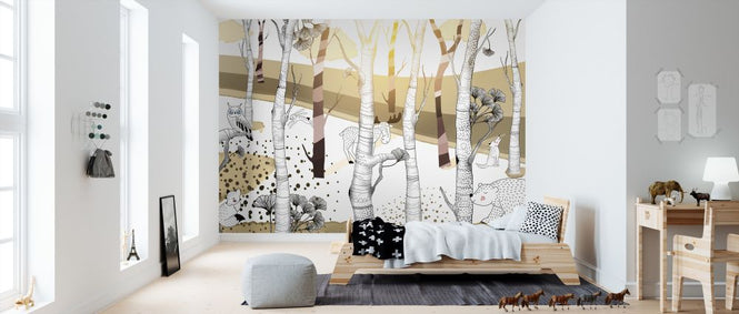 PHOTOWALL / Woodland - Sand (e322328)