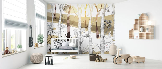 PHOTOWALL / Woodland - Sand (e322328)