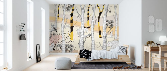 PHOTOWALL / Woodland - Yellow (e322329)