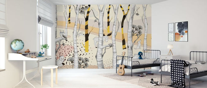 PHOTOWALL / Woodland - Yellow (e322329)