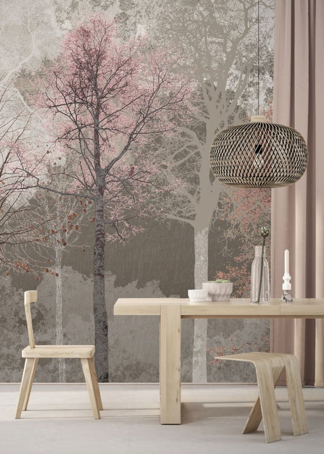 PHOTOWALL / Hidden Bird - Pink Beige (e323390)