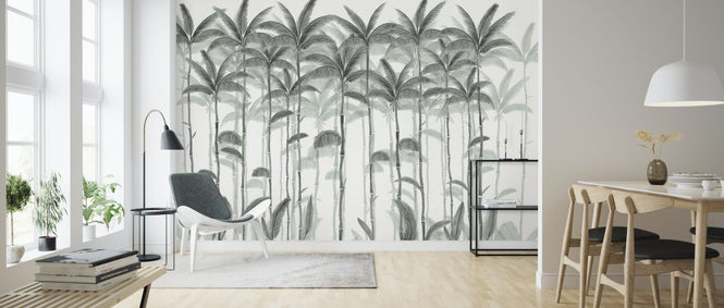 PHOTOWALL / Rising Palms - Emerald (e323197)