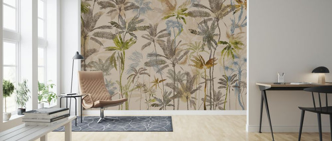 PHOTOWALL / Rising Palms - Mocha (e325495)