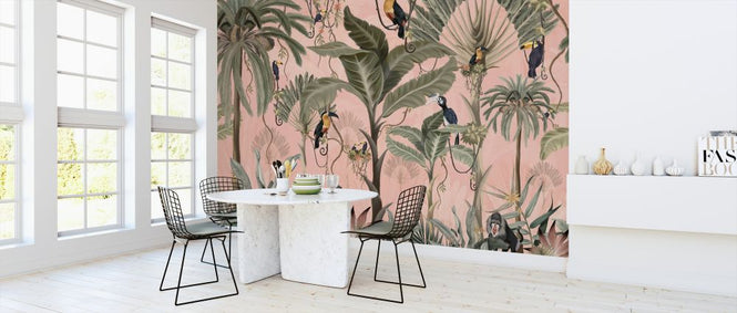 PHOTOWALL / Exotic Jungle - Pink (e325515)