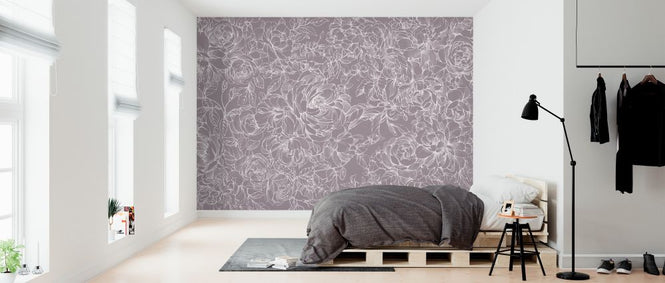 PHOTOWALL / Floralium - Plum (e325990)