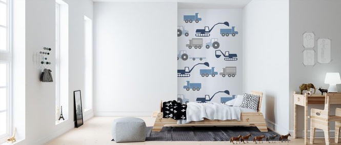 PHOTOWALL / Heavy Vehicles - Blue (e325957)