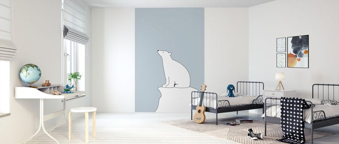 PHOTOWALL / Polar Bear - Blue (e325970)