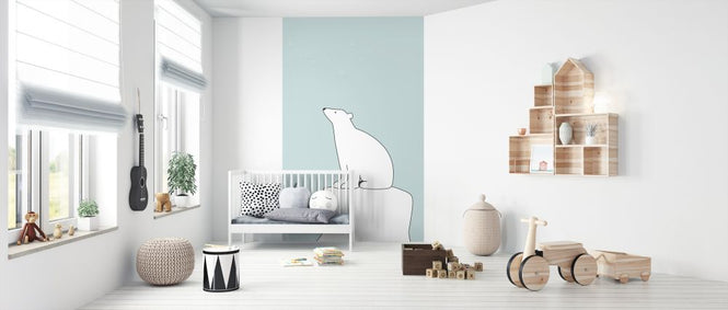 PHOTOWALL / Polar Bear - Green (e325972)