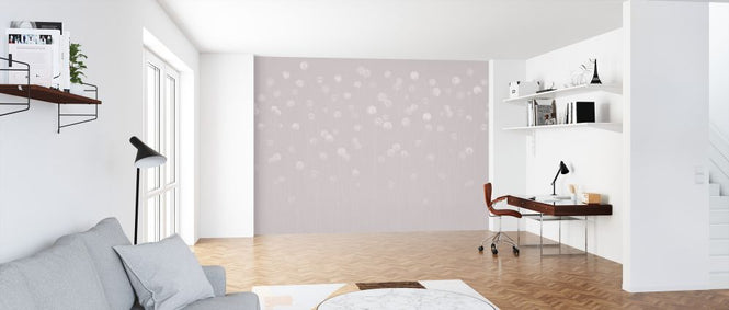 PHOTOWALL / Dandelion Field - Soft Pink (e326668)