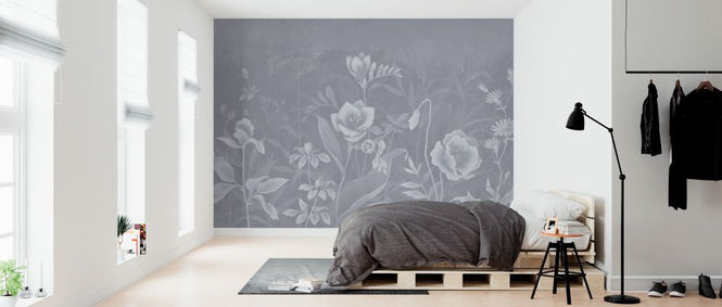 PHOTOWALL / Gentle Botanical - Grey (e327126)