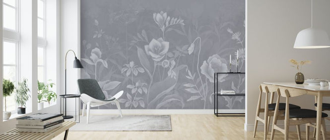 PHOTOWALL / Gentle Botanical - Grey (e327126)