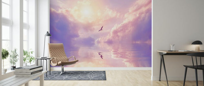 PHOTOWALL / Seagull and Violet Clouds (e325025)
