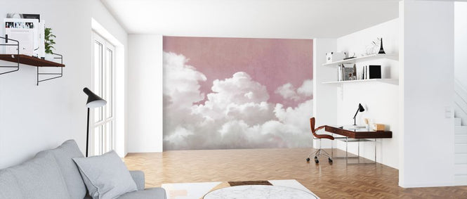PHOTOWALL / Fluffy Sky - Pink (e328122)