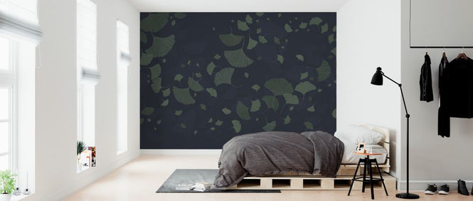 PHOTOWALL / Ginkgo biloba - Blue Green (e327695)