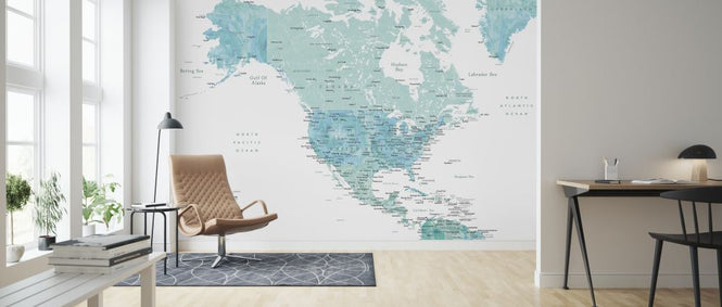 PHOTOWALL / North America and Caribbean Map (e325730)