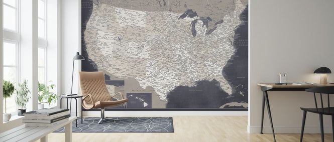 PHOTOWALL / United States Map (e325745)