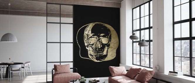 PHOTOWALL / Gold Foil Capitulum II on Black (e327152)