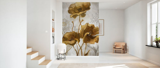 PHOTOWALL / Gold Silver Flowerfield II (e327277)