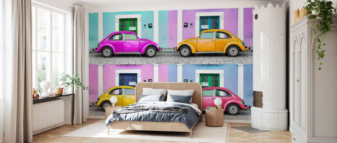 PHOTOWALL / Viva Mexico - Four VW Beetle Cars (e328610)