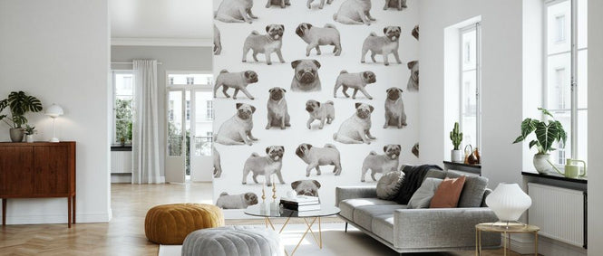 PHOTOWALL / Pug Pattern (e330777)