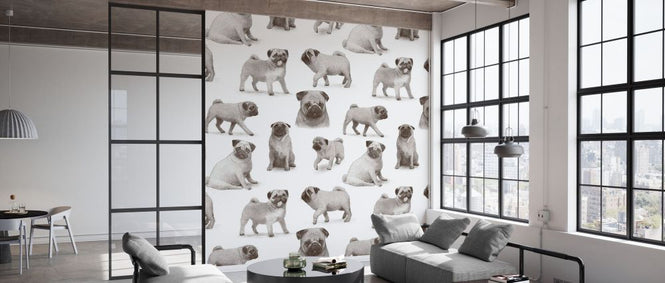PHOTOWALL / Pug Pattern (e330777)