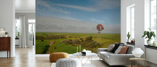 PHOTOWALL / Steppe with Windmill (e331478)