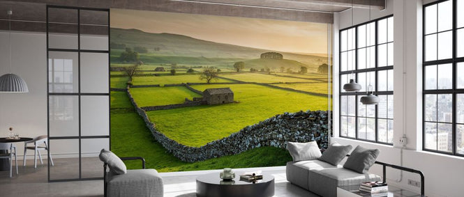 PHOTOWALL / Barn in Meadows and Drystone Walls (e331943)