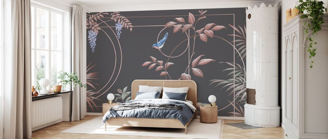 PHOTOWALL / Deco Leaves - Cacao (e333851)