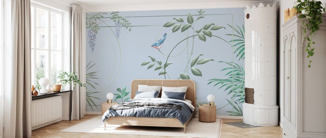 PHOTOWALL / Deco Leaves - Pond (e333857)