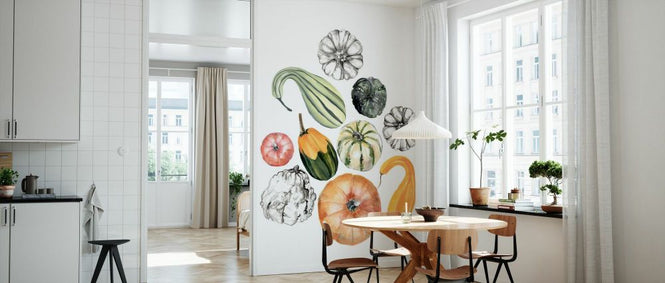 PHOTOWALL / Watercolor Pumpkins (e336542)