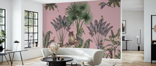 PHOTOWALL / Baby Tapir Prince - Pink (e84085)