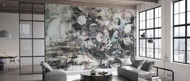 PHOTOWALL / Curtains Venice Graff Mild (e84169)