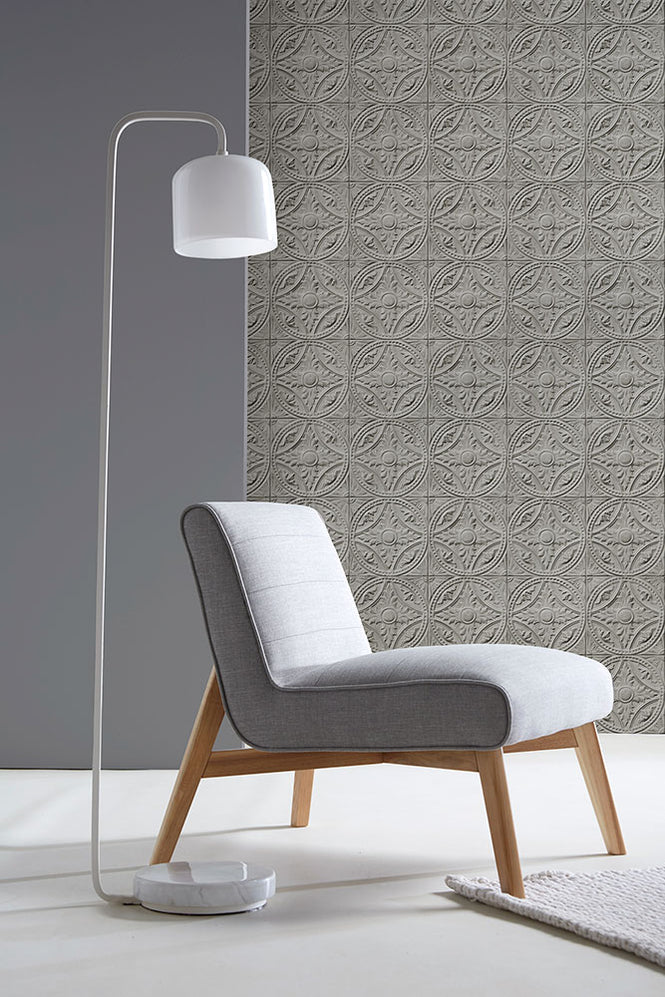 【OUTLET】KOZIEL / PLAQUES VICTORIENNES MEDAILLONS GRIS (ティンタイル) 8888-T122