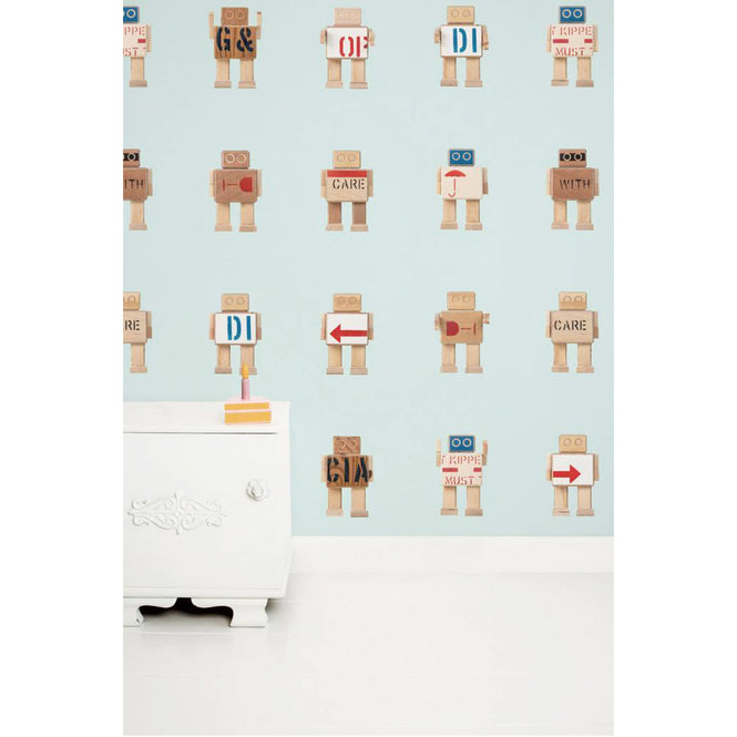 輸入壁紙 KEK Amsterdam / KIDS / WALLPAPER RIJKSWACHTERS LIGHT BLUE WP-408