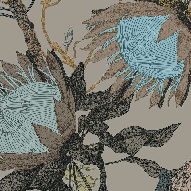 17 Patterns / PROTEAS' DREAM Woodland Grey A05-PR-05W