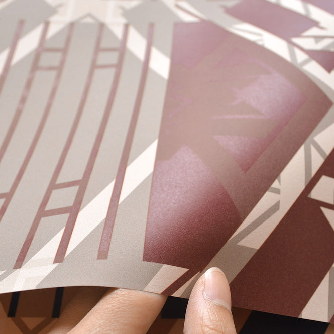 17 Patterns / London Deco Marsala A06-LD-03W