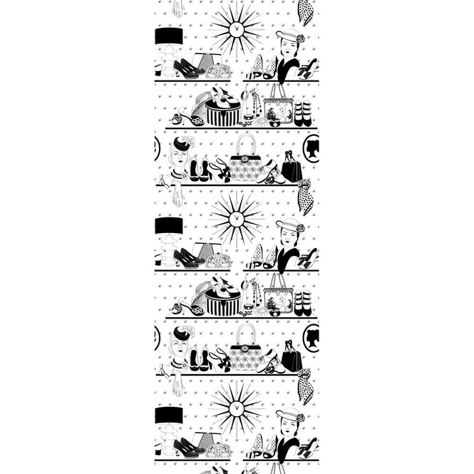 Dupenny Accessories Wallpaper B&W