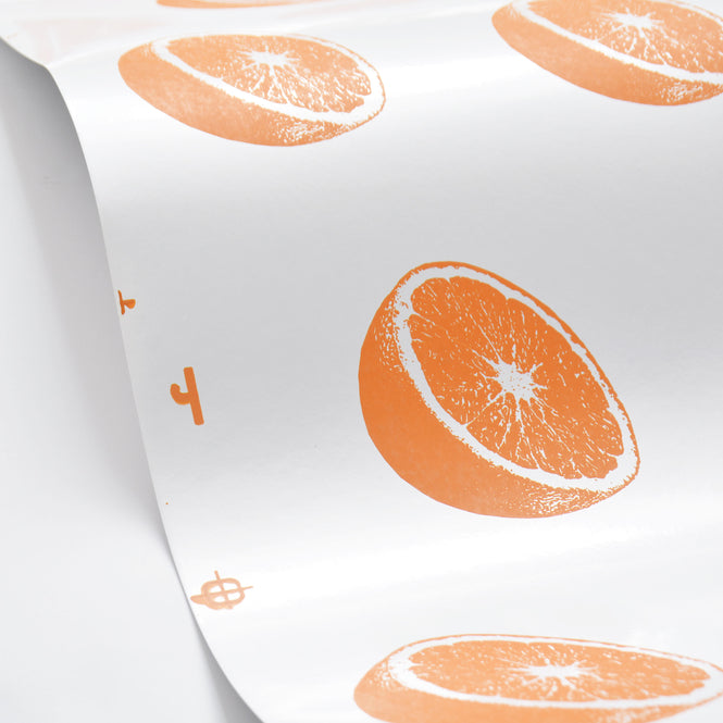 輸入壁紙 Flavor Paper / CITRUS / Orange Scented on Ivory Clay Coated