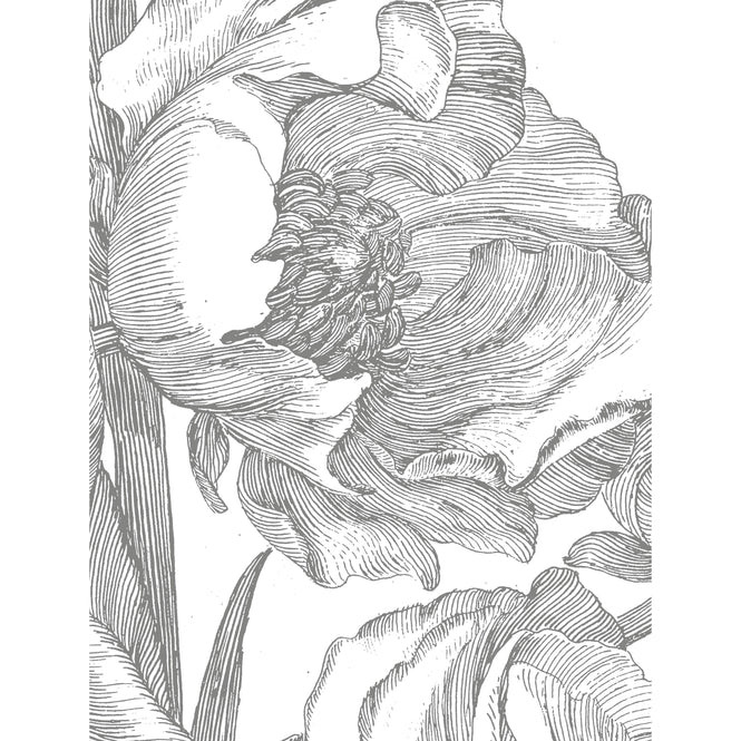 輸入壁紙 KEK Amsterdam / LANDSCAPES & MARBLE / WALLPAPER CIRCLES ENGRAVED FLOWERS CK-059