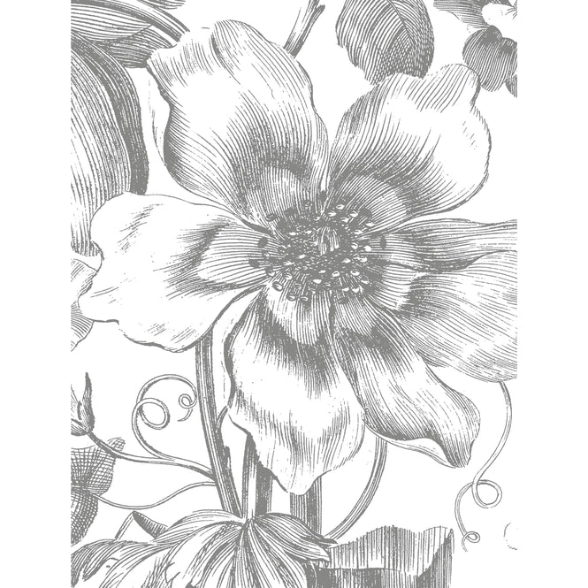輸入壁紙 KEK Amsterdam / LANDSCAPES & MARBLE / WALLPAPER CIRCLES ENGRAVED FLOWERS CK-063