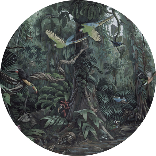 輸入壁紙 KEK Amsterdam / LANDSCAPES & MARBLE / WALLPAPER CIRCLES TROPICAL LANDSCAPES CK-072