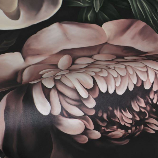 輸入壁紙 Ellie Cashman / Dark Floral Ⅱ Wallpaper / Black Saturated